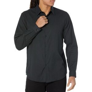 Theory Irving Gingham Overdye Long-Sleeve Button Down Shirt sz XXL, BRAND NEW
